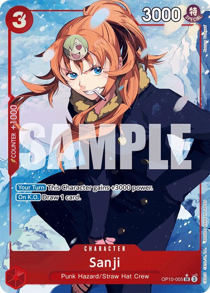 Sanji [Alternate Art] OP10-005 One Piece Card Game