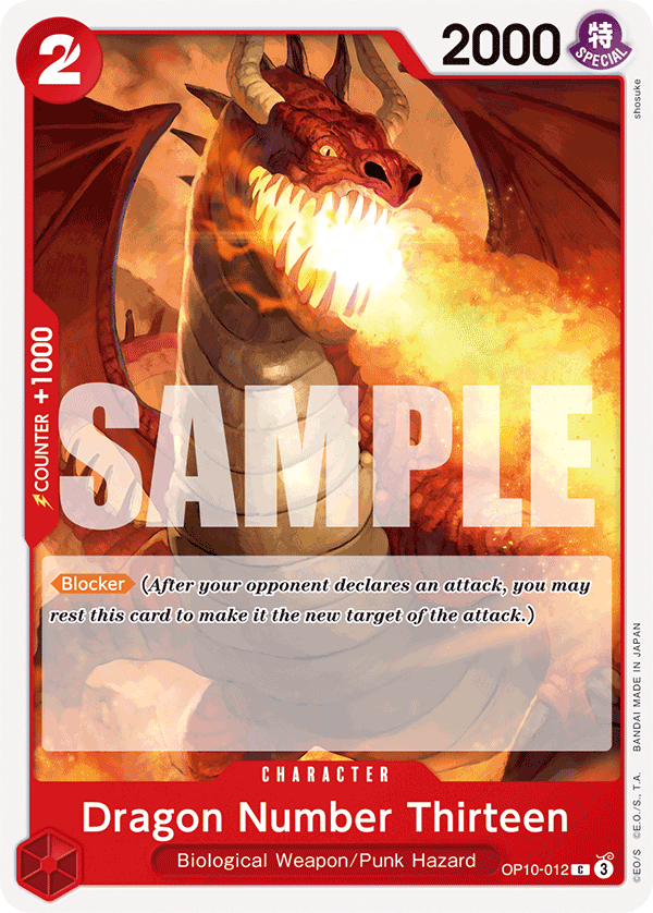 Dragon Number Thirteen OP10-012 One Piece Card Game