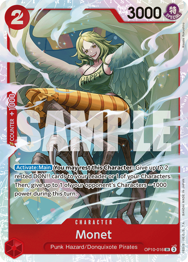 Monet [Alternate Art] JP OP10-016 One Piece Card Game