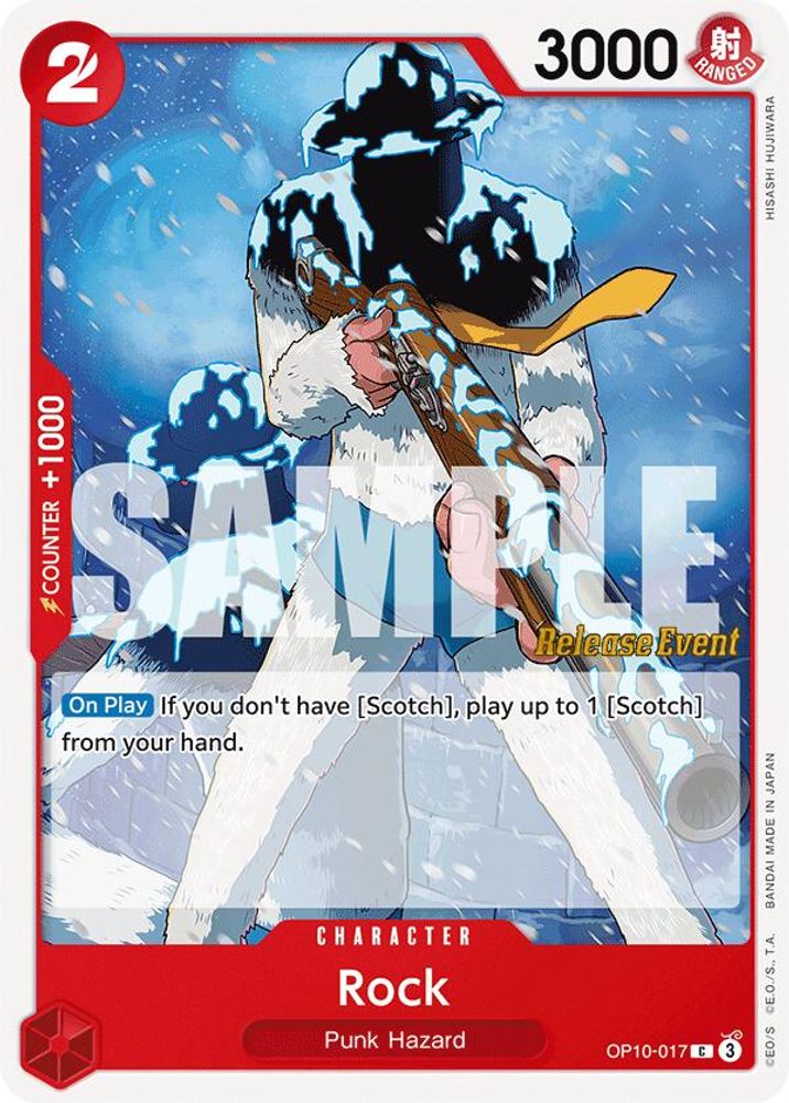 Rock [Release Event] OP10-017 One Piece Card Game