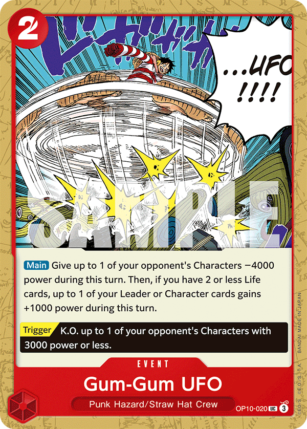 Gum-Gum UFO OP10-020 One Piece Card Game