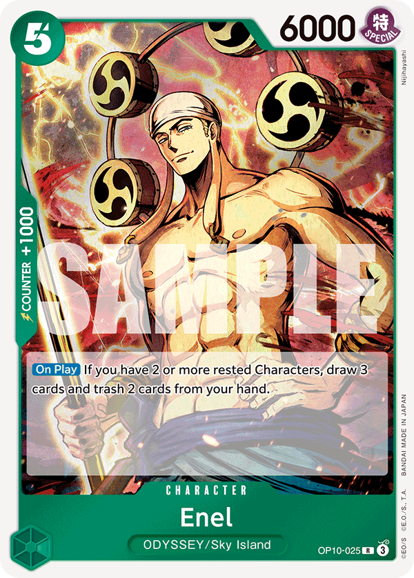 Enel OP10-025 One Piece Card Game