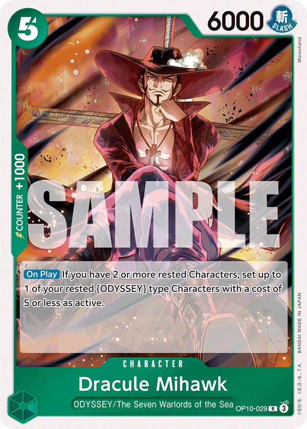 Dracule Mihawk OP10-029 One Piece Card Game