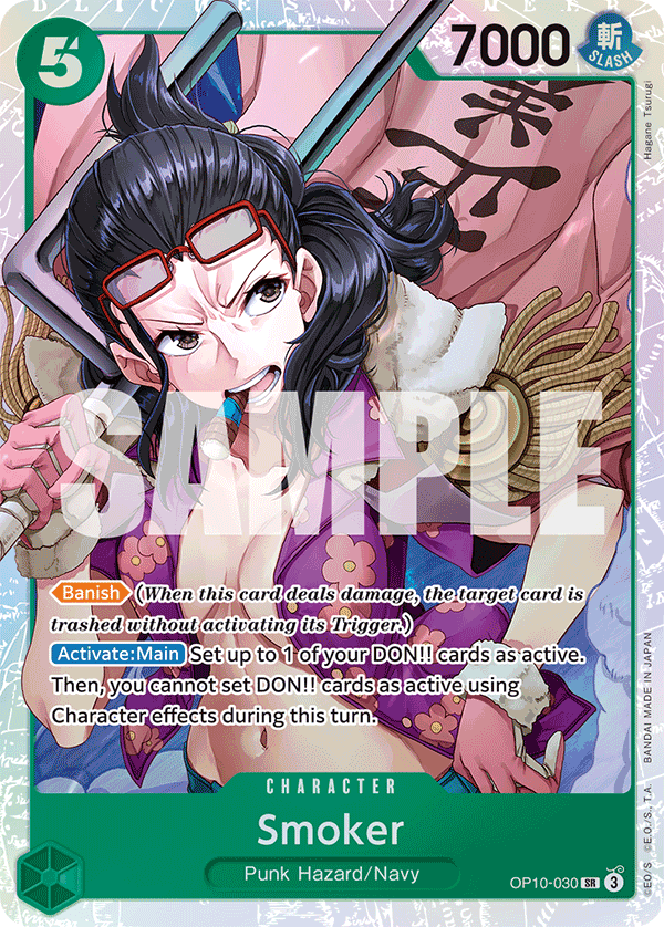 Smoker [Alternate Art] JP OP10-030 One Piece Card Game