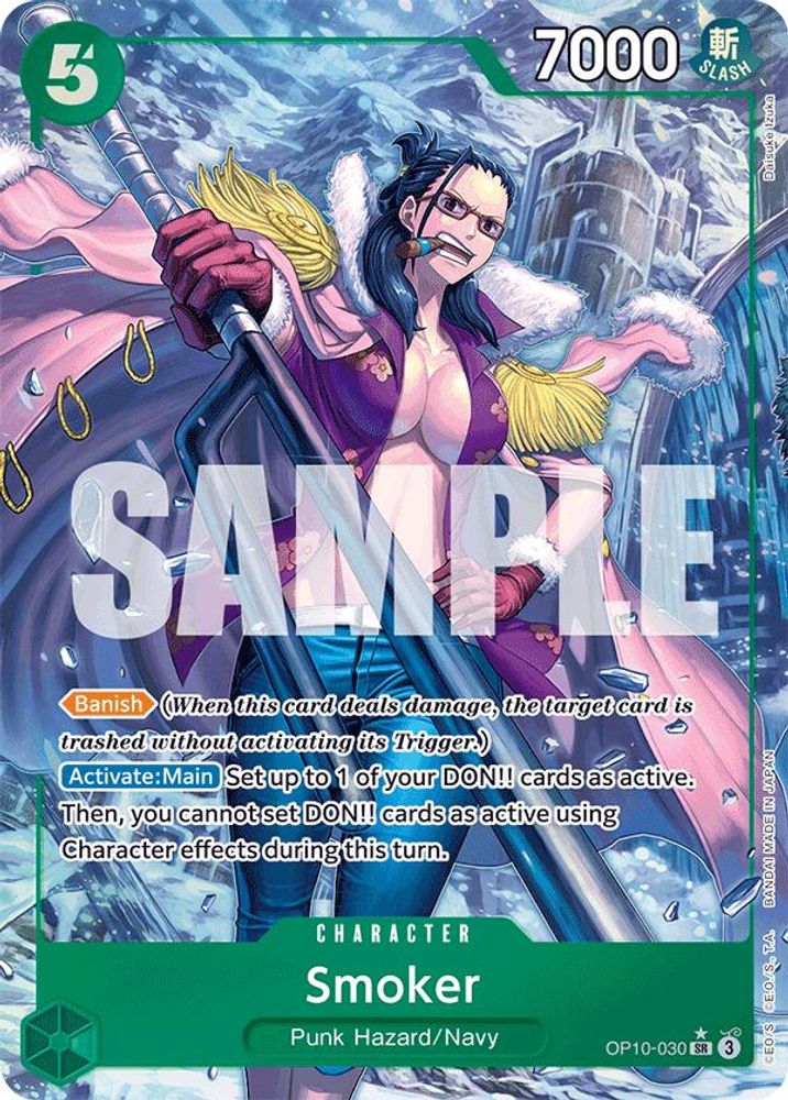 Smoker [Alternate Art] OP10-030 One Piece Card Game
