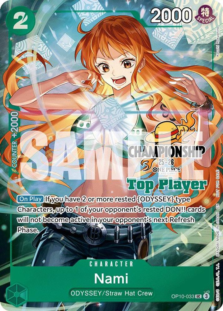 Nami [Championship 25-26 Top Player] OP10-033 One Piece Card Game