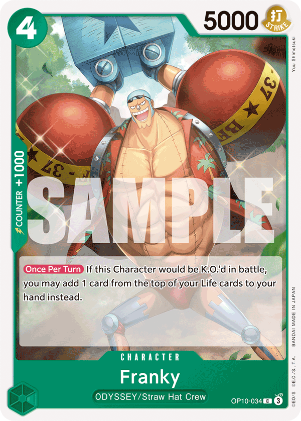 Franky OP10-034 One Piece Card Game