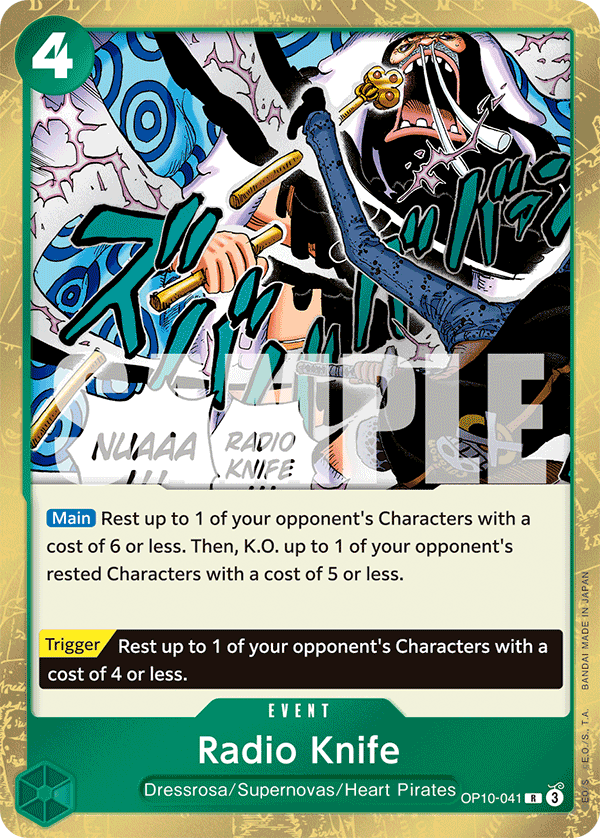 Radio Knife OP10-041 One Piece Card Game