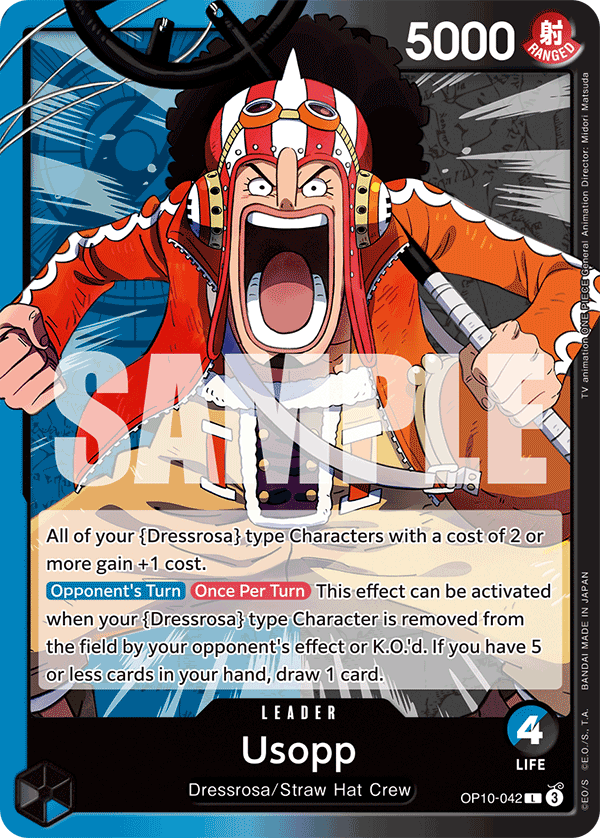 Usopp [Base Shop] JP OP10-042 One Piece Card Game