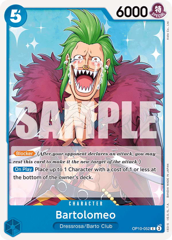 Bartolomeo OP10-052 One Piece Card Game