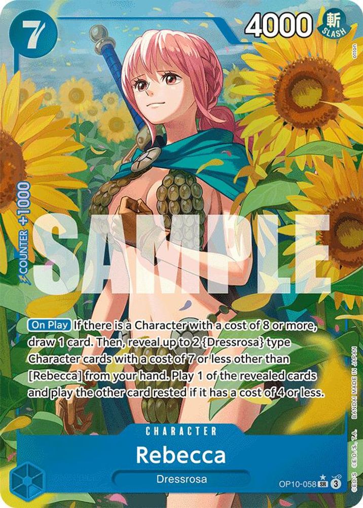 Rebecca [Alternate Art] OP10-058 One Piece Card Game