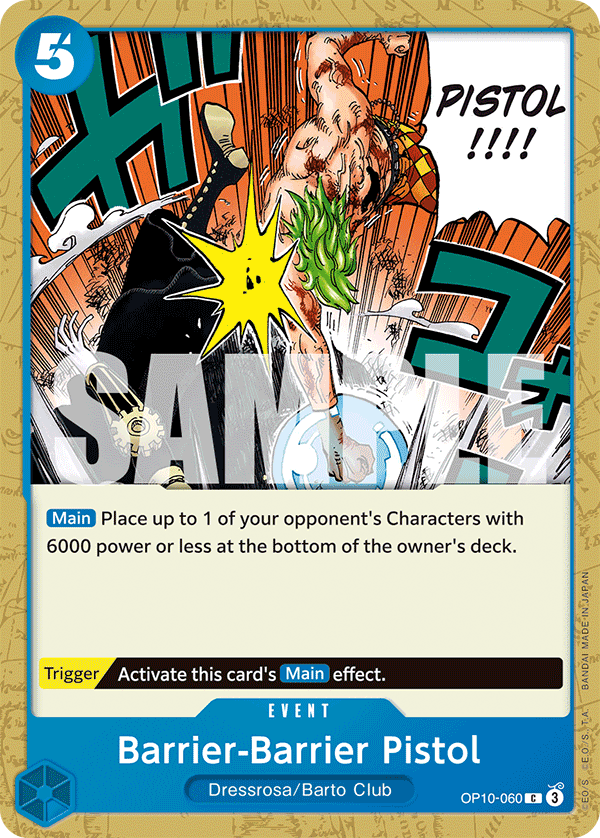 Barrier-Barrier Pistol OP10-060 One Piece Card Game