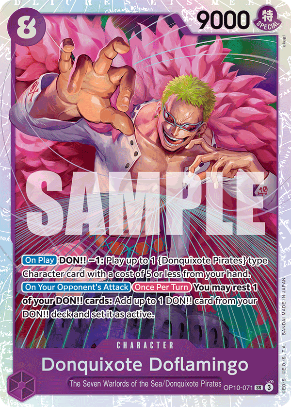 Donquixote Doflamingo [Alternate Art] JP OP10-071 One Piece Card Game