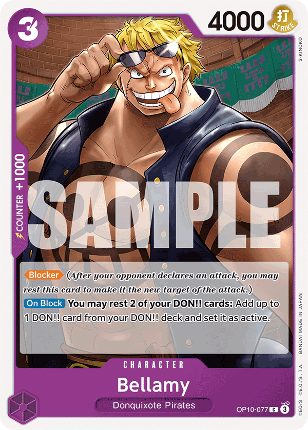 Bellamy OP10-077 One Piece Card Game