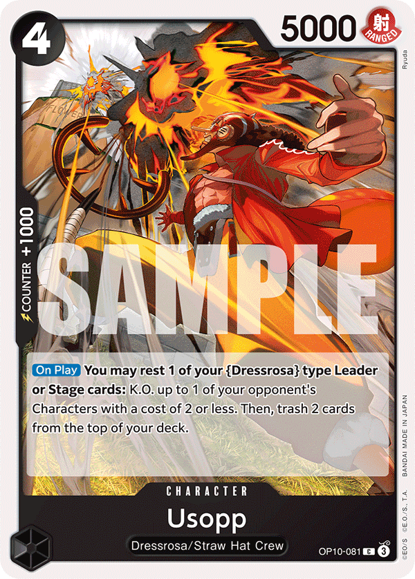 Usopp OP10-081 One Piece Card Game