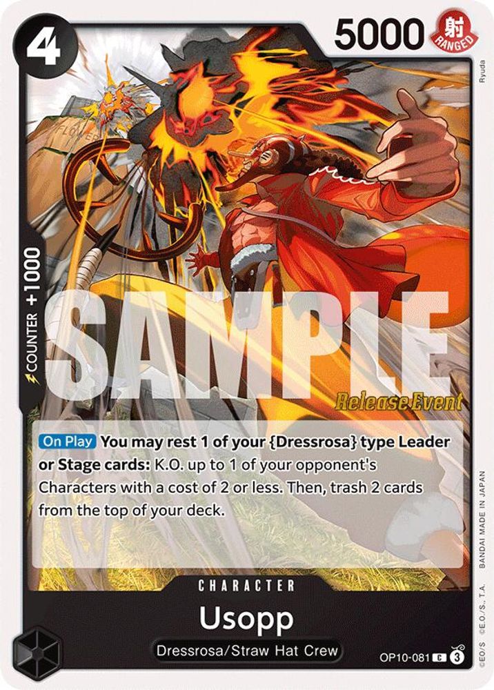 Usopp [Release Event] OP10-081 One Piece Card Game