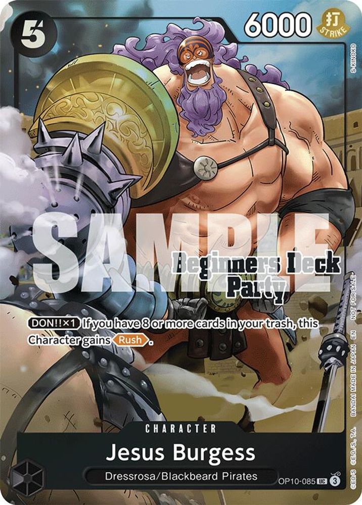 Jesus Burgess [Beginners Deck Party - Winner] OP10-085 One Piece Card Game