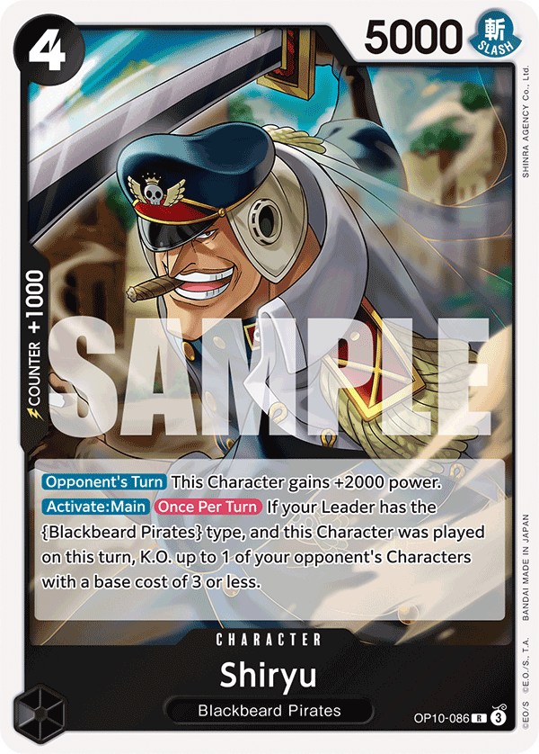 Shiryu OP10-086 One Piece Card Game