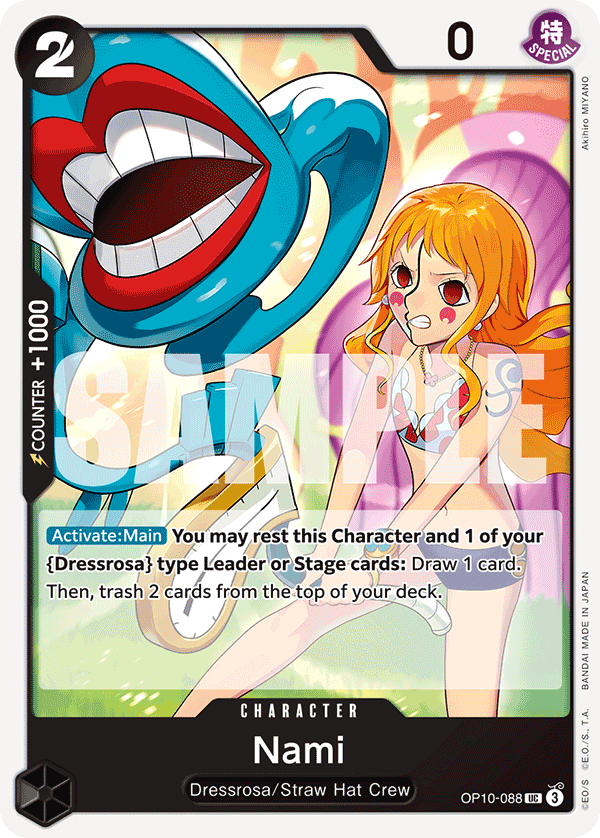Nami OP10-088 One Piece Card Game
