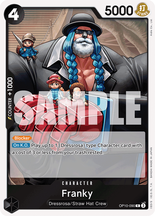Franky [Alternate Art] JP OP10-090 One Piece Card Game