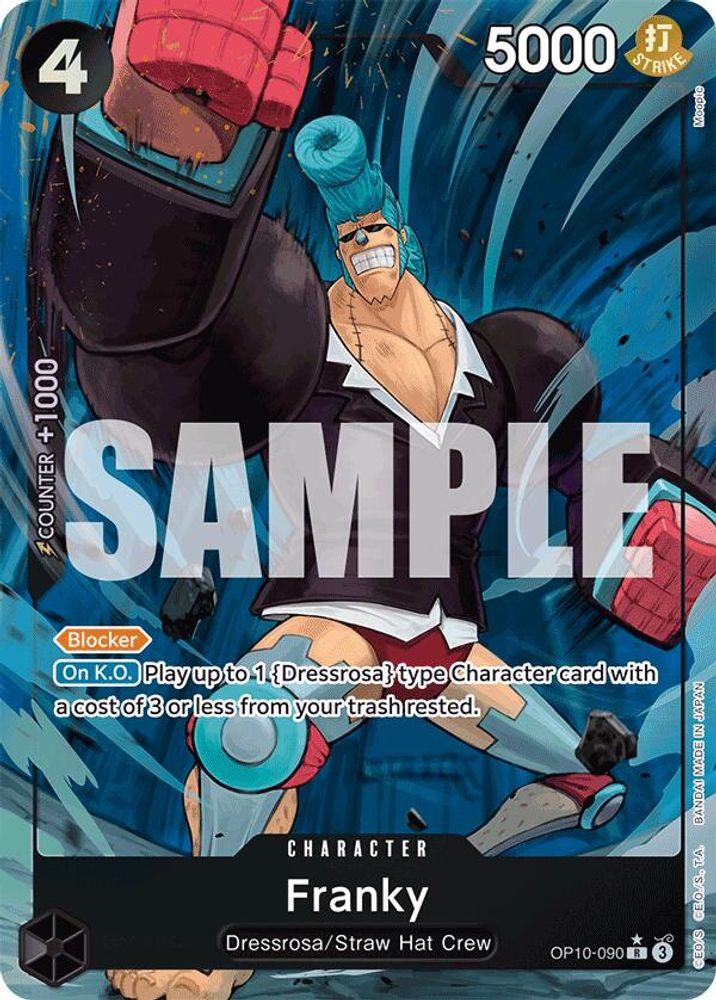 Franky [Alternate Art] OP10-090 One Piece Card Game