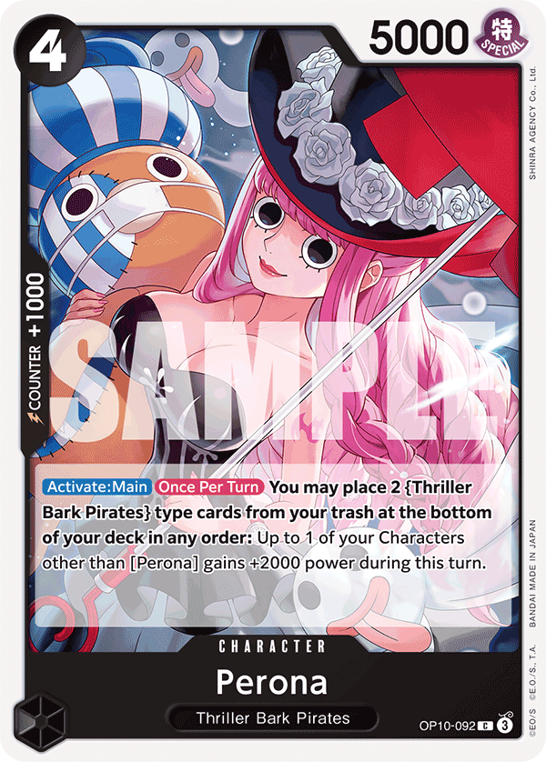 Perona [Best Selection] JP OP10-092 One Piece Card Game