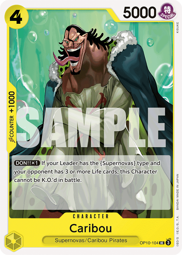 Caribou OP10-104 One Piece Card Game