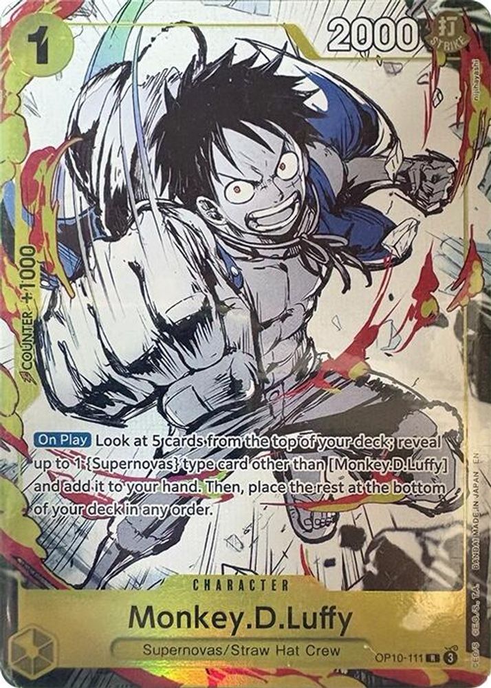 Monkey.D.Luffy [6 Assort Vol. 1] OP10-111 One Piece Card Game