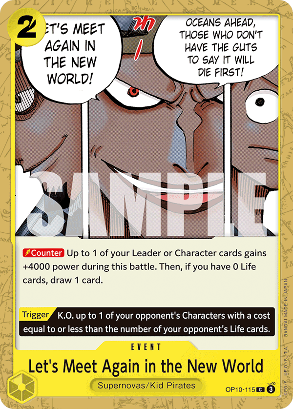 Let's Meet Again in the New World OP10-115 One Piece Card Game