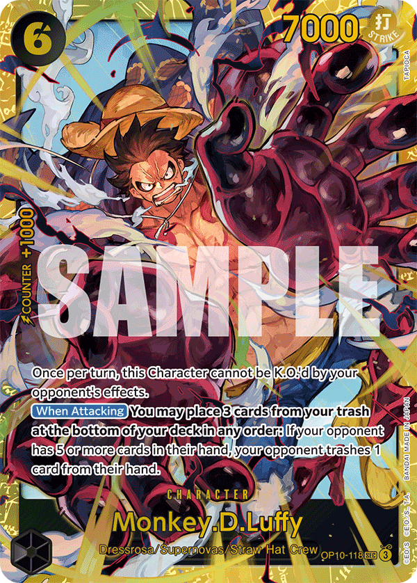 Monkey.D.Luffy [Alternate Art] JP OP10-118 One Piece Card Game