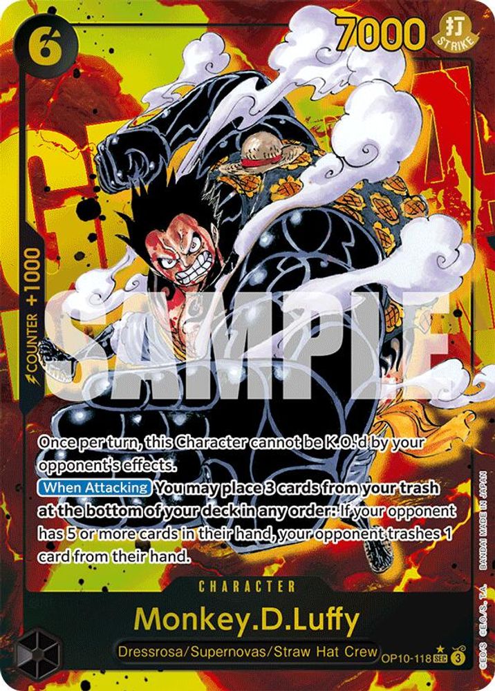 Monkey.D.Luffy [Alternate Art] OP10-118 One Piece Card Game