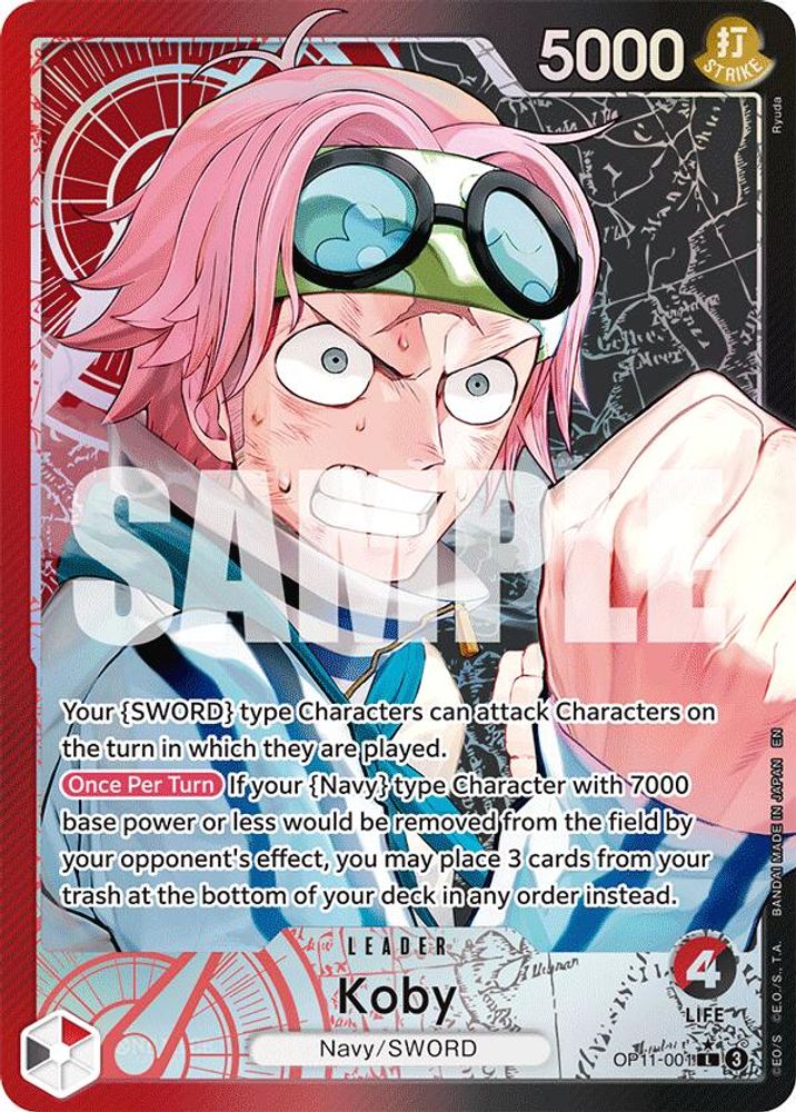 Koby [Alternate Art] OP11-001 One Piece Card Game