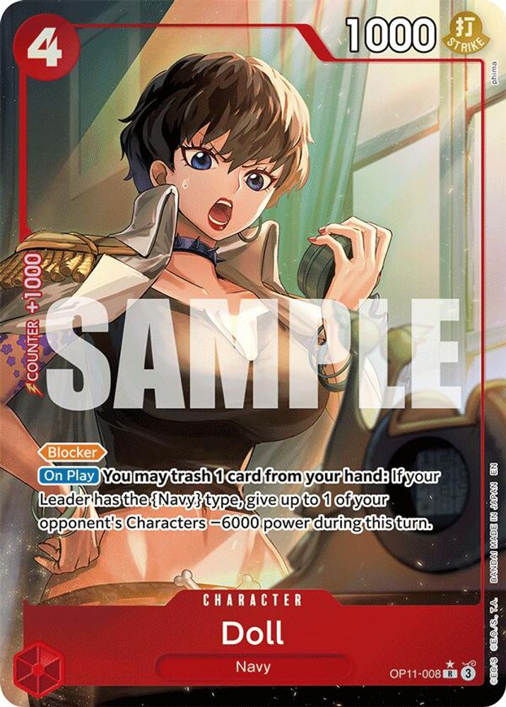Doll [Alternate Art] OP11-008 One Piece Card Game