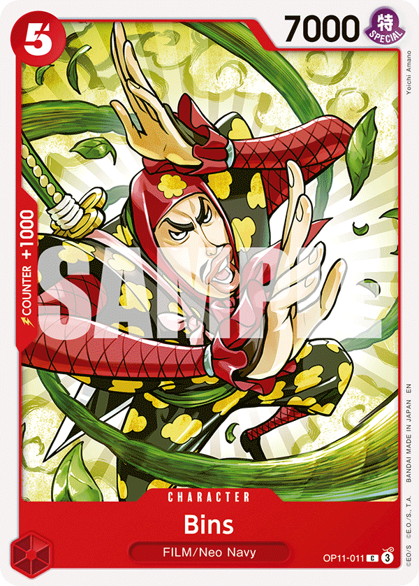 Bins OP11-011 One Piece Card Game