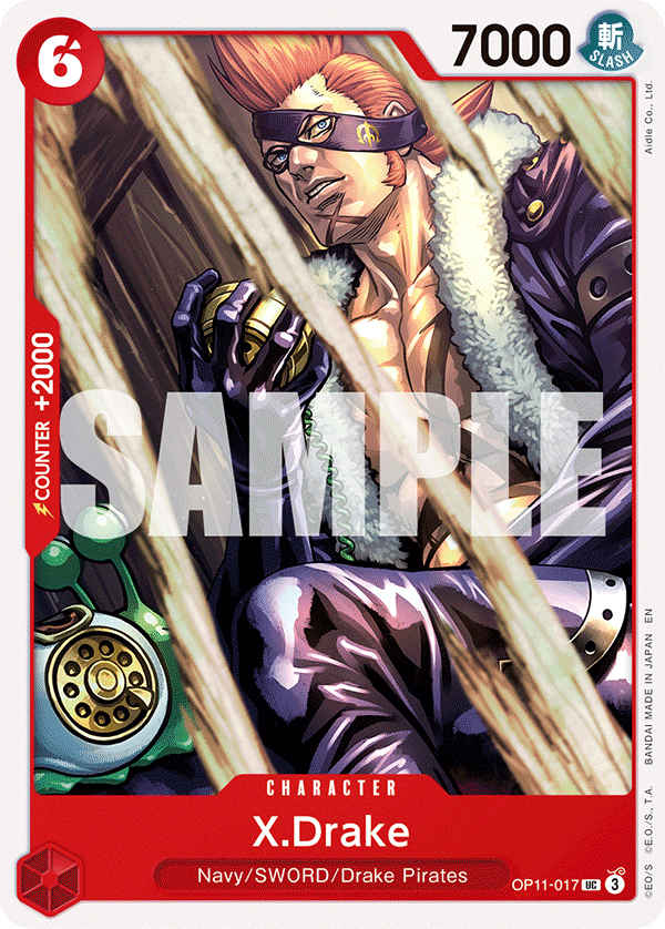 X.Drake OP11-017 One Piece Card Game