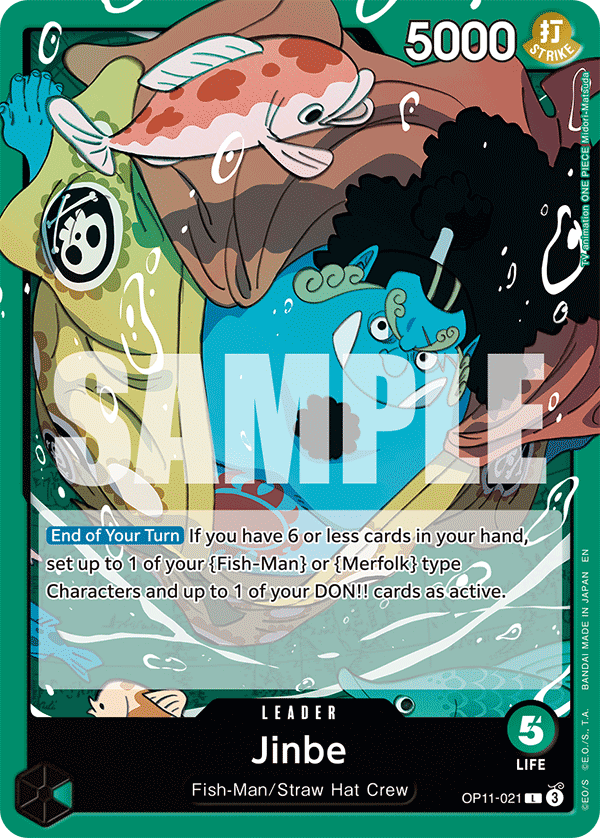 Jinbe [Alternate Art] JP OP11-021 One Piece Card Game
