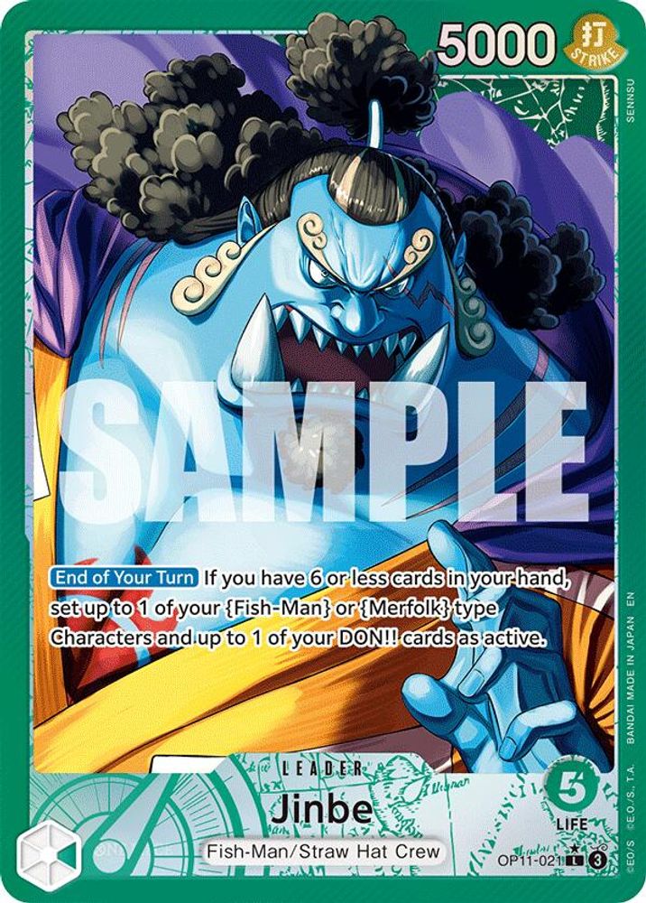 Jinbe [Alternate Art] OP11-021 One Piece Card Game