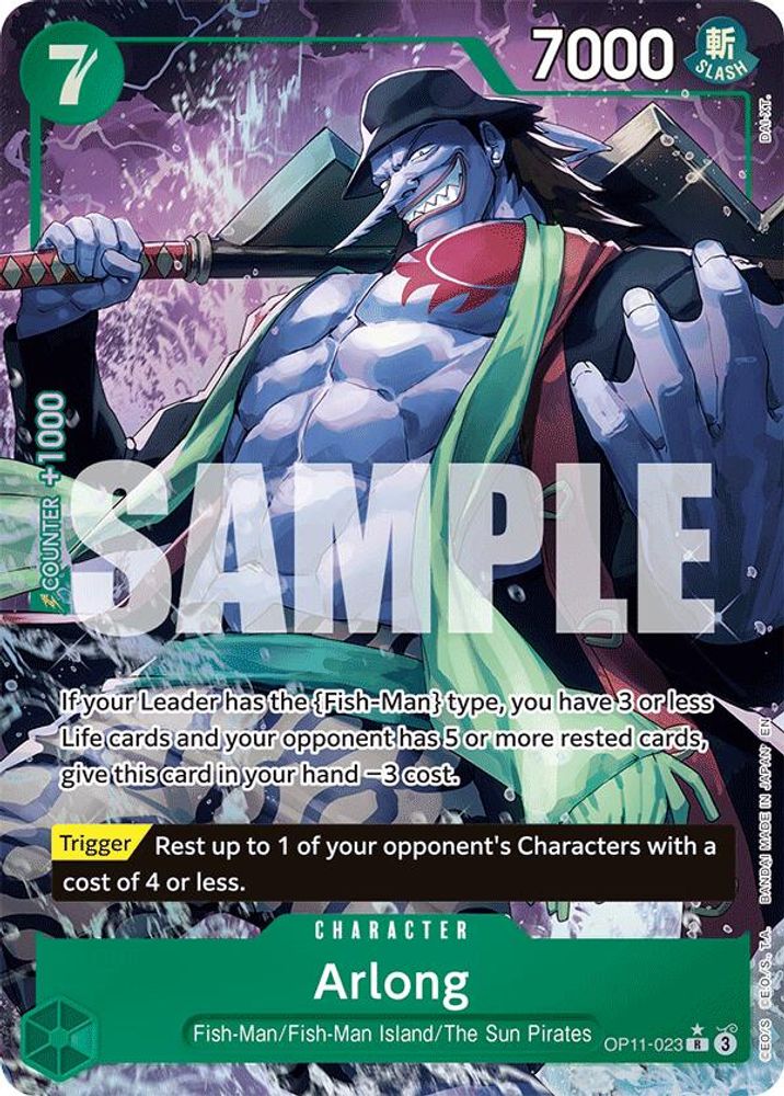 Arlong [Alternate Art] OP11-023 One Piece Card Game