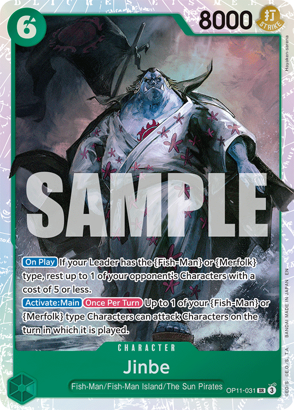 Jinbe OP11-031 One Piece Card Game