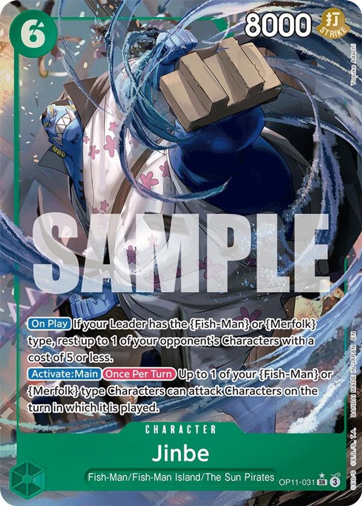 Jinbe [Alternate Art] OP11-031 One Piece Card Game