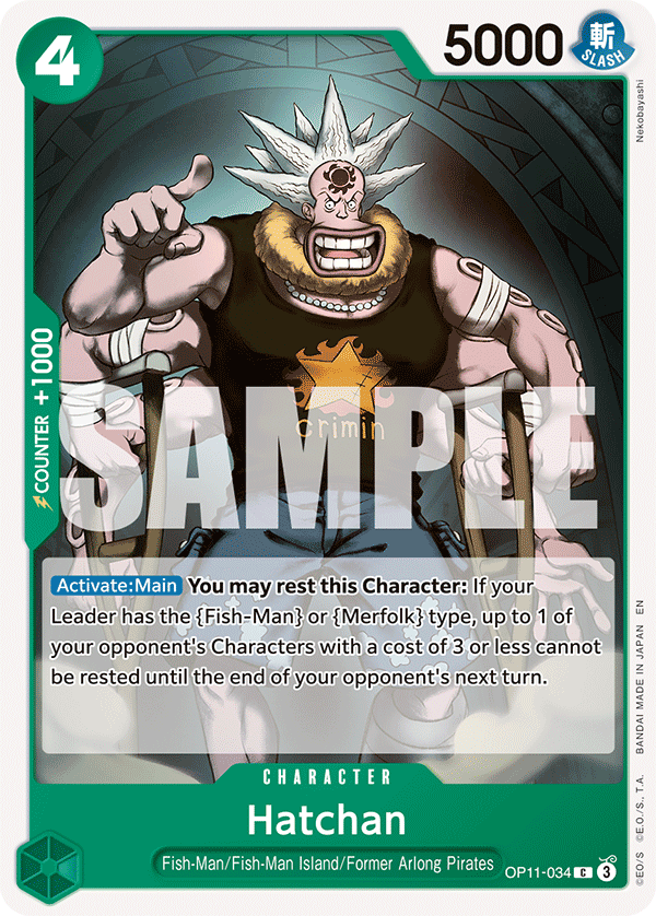 Hatchan OP11-034 One Piece Card Game