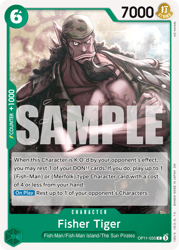 Fisher Tiger OP11-035 One Piece Card Game