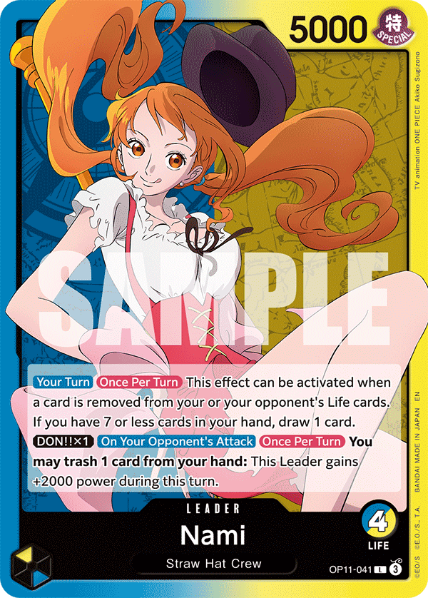 Nami [Alternate Art] JP OP11-041 One Piece Card Game