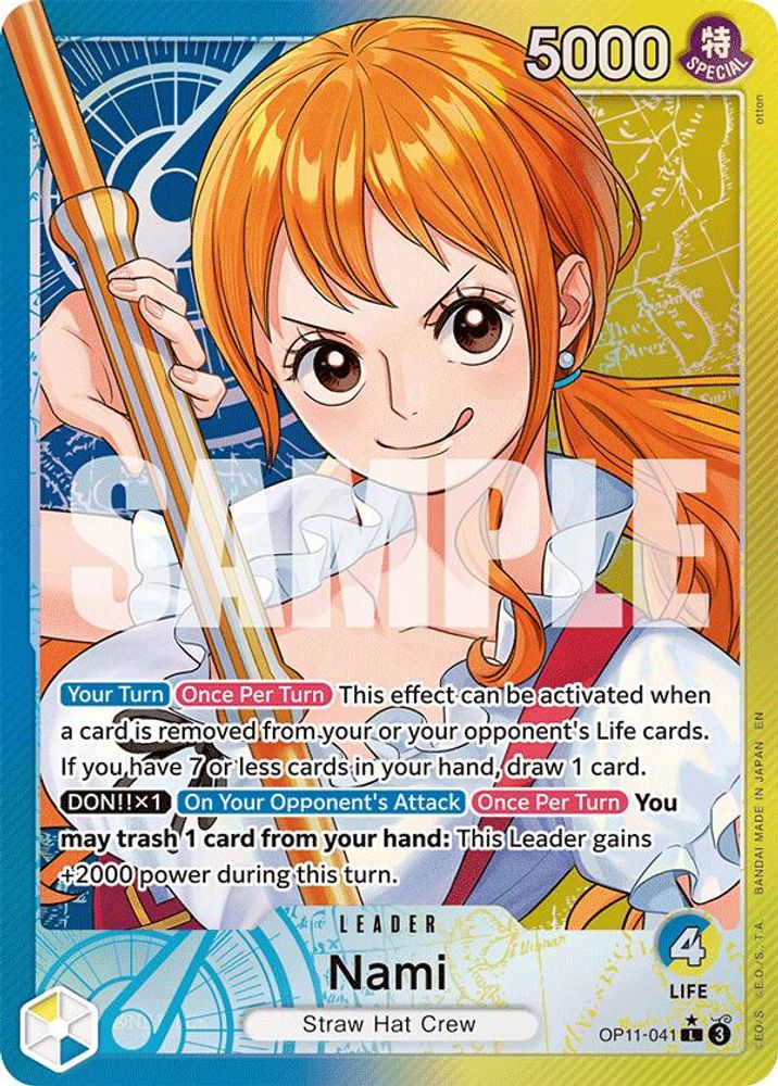 Nami [Alternate Art] OP11-041 One Piece Card Game