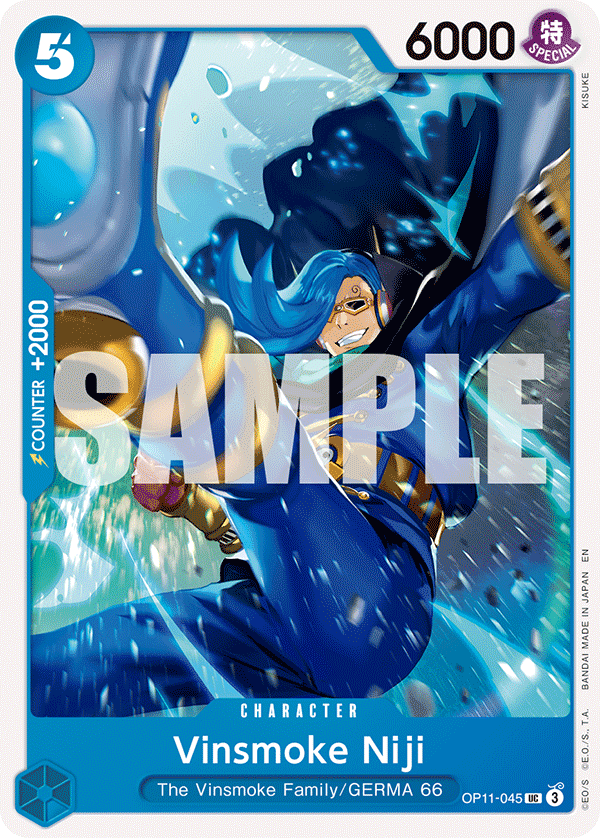 Vinsmoke Niji OP11-045 One Piece Card Game