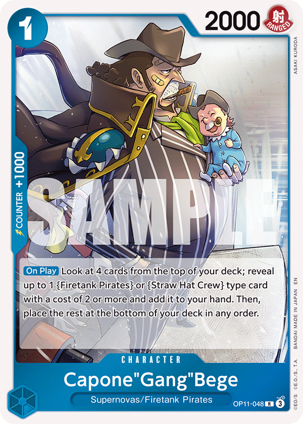 Capone"Gang"Bege OP11-048 One Piece Card Game