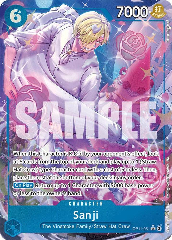 Sanji [Alternate Art] OP11-051 One Piece Card Game
