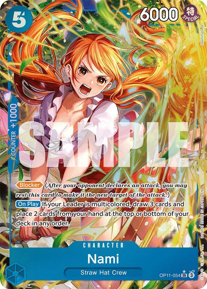 Nami [Alternate Art] OP11-054 One Piece Card Game