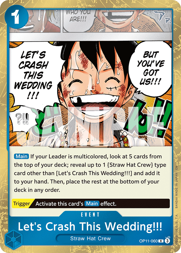 Let's Crash This Wedding!!! OP11-060 One Piece Card Game