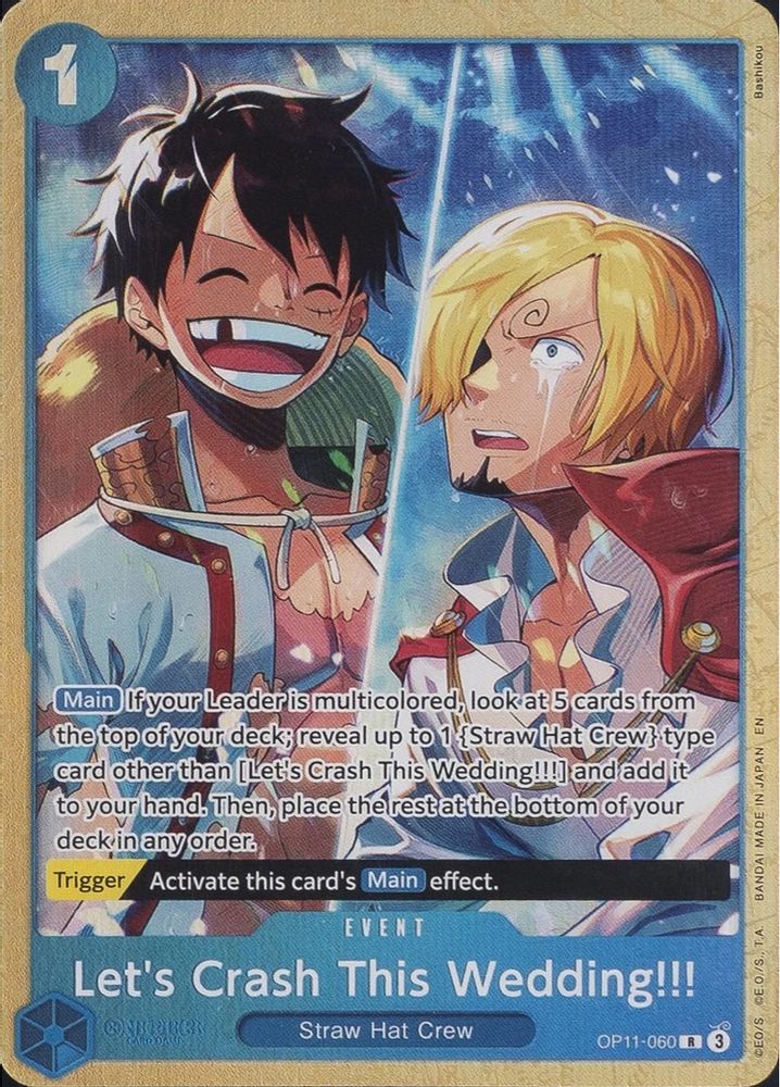 Let's Crash This Wedding!!! [Best Selection] OP11-060 One Piece Card Game